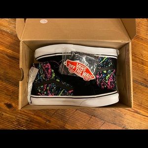 Vans Sk8 HI Paint Splatter Skate Shoe